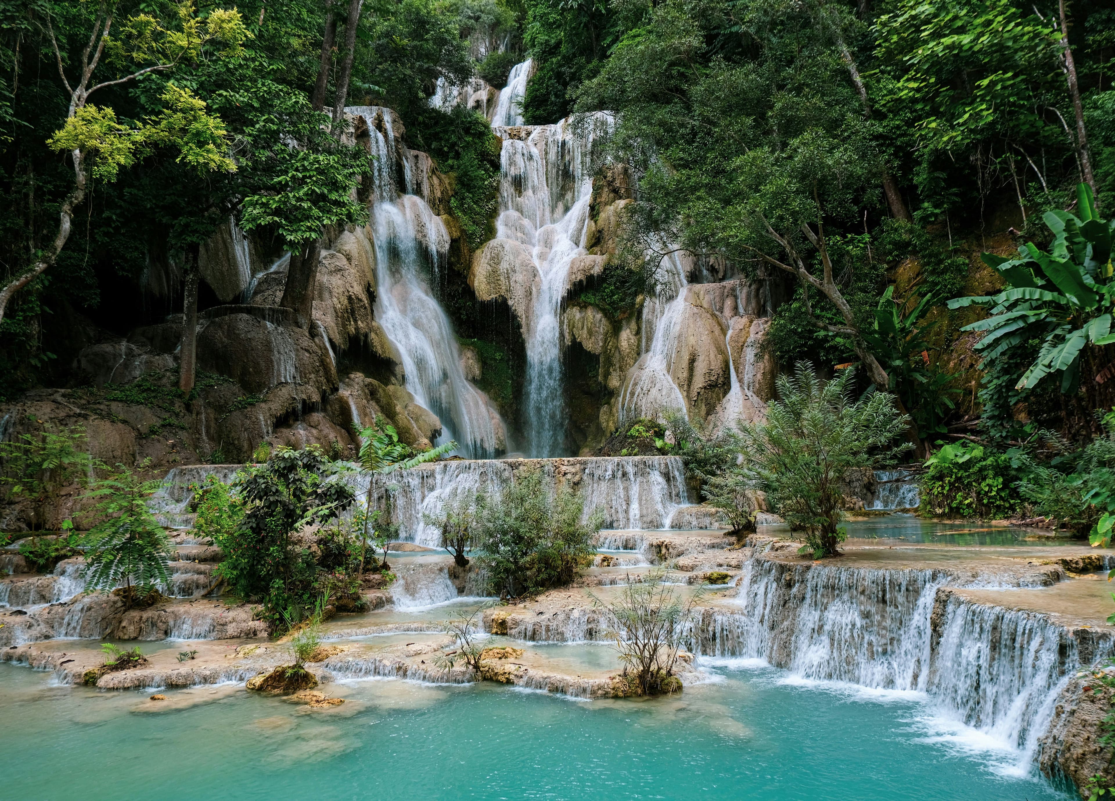Kuang Si waterfalls in laos