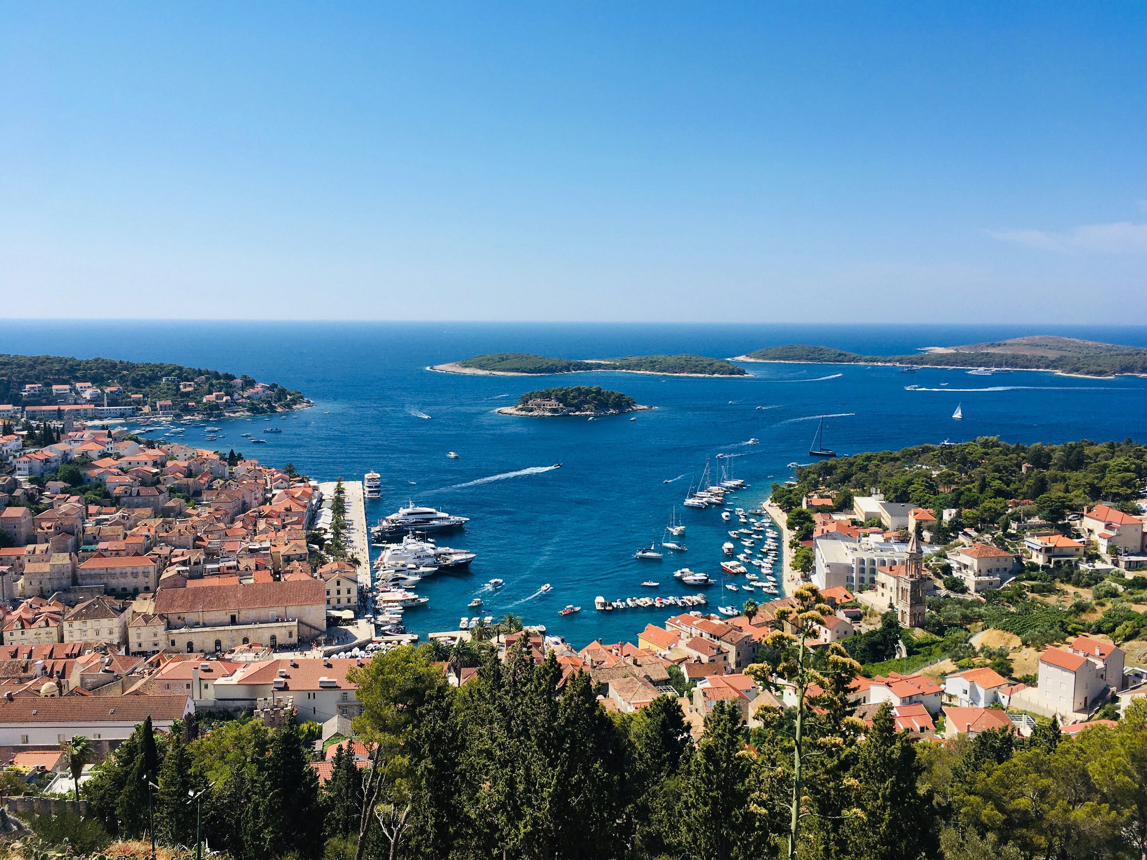 hvar town in croatia
